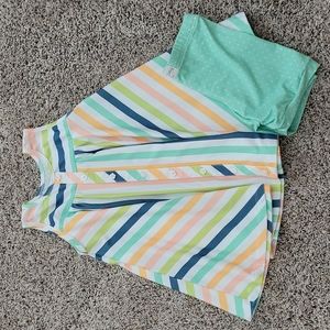 Be Girl Clothing, size 6, multicolored, blouse and short set